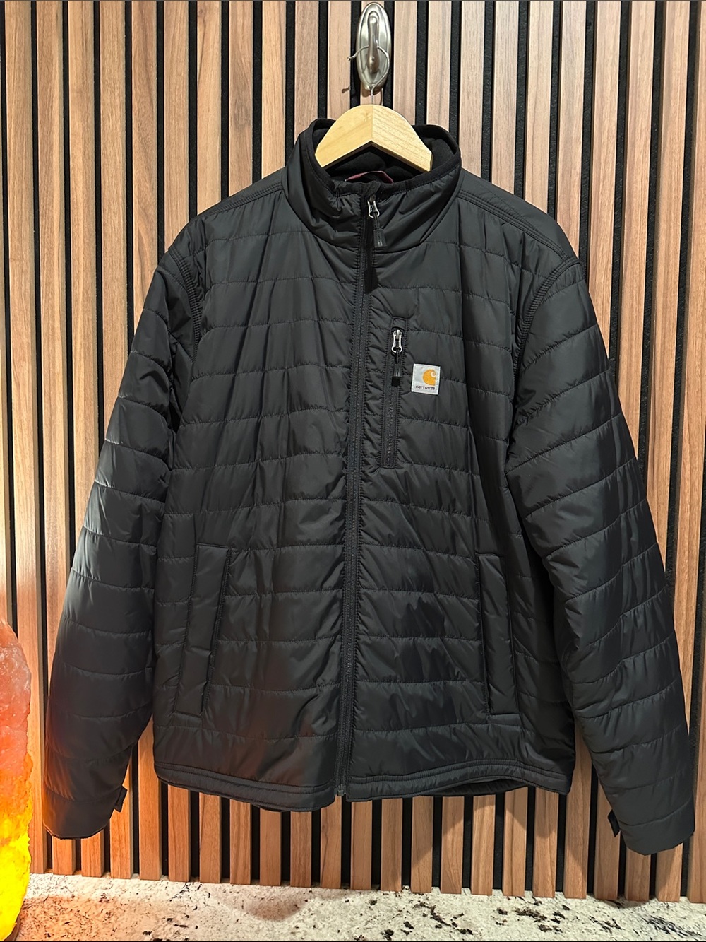 Carhartt Black Quilted Packable Puffer Jacket